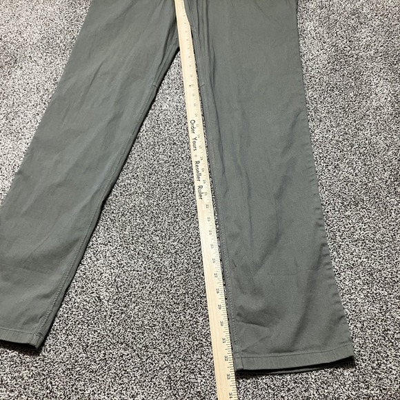 Lululemon Pants Size 30 Mens ABC Classic Fit 5 Pocket Chino Gray/Green Casual - Picture 4 of 10